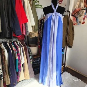 Nine West Maxi Color Block Dress